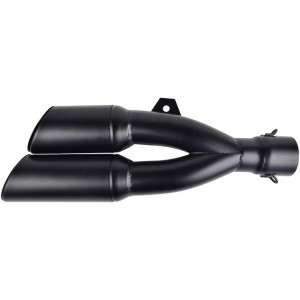 TERMINALE DI SCARICO MARMITTA UNIVERSALE DOPPIO TWIN SLASH PER MOTO
