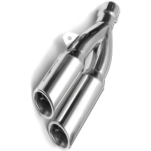 AUSPUFF SCHALLDÄMPFER UNIVERSAL TWIN SLASH MOTORRAD