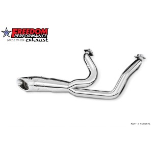 SYSTÈME D'ÉCHAPPEMENT 2-1 SHORTY COMBAT TURN-OUT HARLEY DAVIDSON FXBR SOFTAIL BREAKOUT 2018-2024