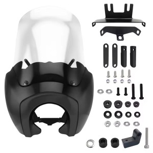 PARE-BRISE CARÉNAGE ROAD WARRIOR T-SPORT 15.75"HARLEY DAVIDSON FXBB SOFTAIL STREET BOB 2018-2024