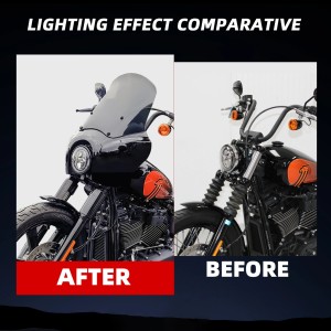 PARE-BRISE CARÉNAGE ROAD WARRIOR T-SPORT 15.75"HARLEY DAVIDSON FXBB SOFTAIL STREET BOB 2018-2024