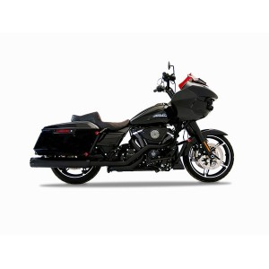 KRÜMMER RINEHART TRUE DUALS SCHWARZ HARLEY DAVIDSON FLH FLT TOURING 2017-2024