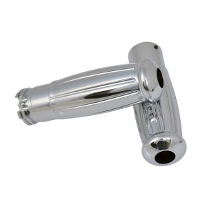 MANOPOLE IN ALLUMINIO BILLET CNC VINTAGE 1" CROMATE HARLEY DAVIDSON 1986-2021
