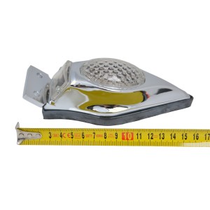 FEU ARRIERE VINTAGE LED CLEAR CHROME POUR MOTOS ET HARLEY DAVIDSON