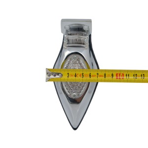 RUCKLICHT TEARDROP VINTAGE LED CLEAR CHROM FÜR MOTORRÄDER UND HARLEY DAVIDSON