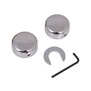 CACHES-BOULONS DE PIVOT DE FOURCHE CHROMÉS HARLEY DAVIDSON FXS FLS SOFTAIL 1984-1999