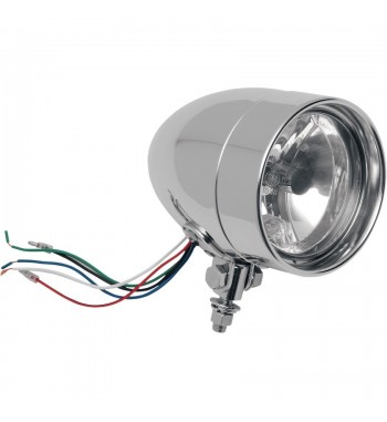FARO AUSILIARIO H4 SPOTLIGHT BULLET MINI 4" PER MOTO CUSTOM E HARLEY 