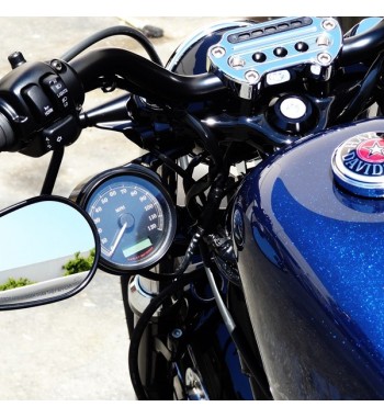 SUPPORTO LATERALE  SU FORCELLA NERO  CONTAKM.HARLEY XL SPORTSTER