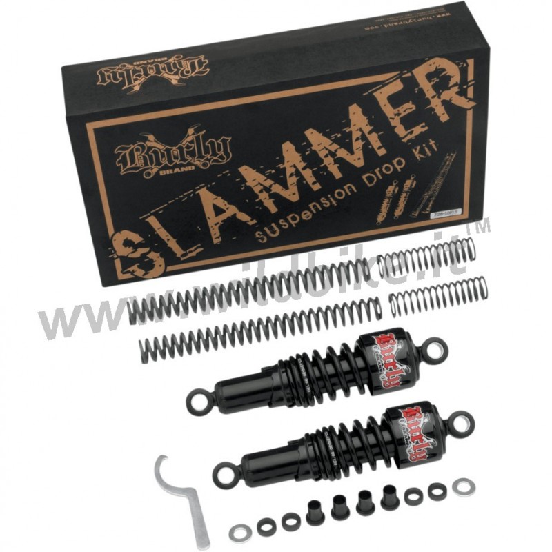 KIT ABBASSAMENTO SOSPENSIONI SLAMMER NERO HARLEY XL SPORTSTER '04-'13