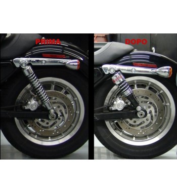 AMMORTIZZATORI RIBASSATI SLAMMER CROMO HARLEY XL SPORTSTER '04-'13