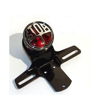 SUPPORTO FANALINO STOP + PORTATARGA MOTO CUSTOM E HARLEY