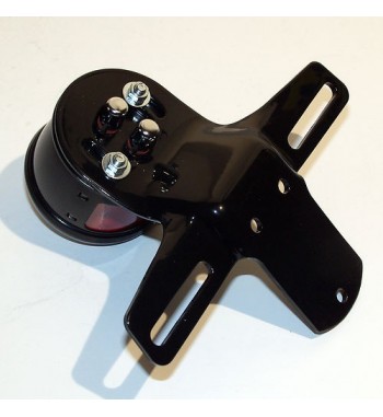 SUPPORTO FANALINO STOP + PORTATARGA MOTO CUSTOM E HARLEY