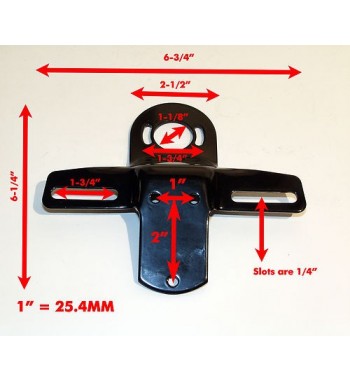 SUPPORTO FANALINO STOP + PORTATARGA MOTO CUSTOM E HARLEY