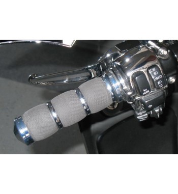 MANOPOLE AVON AIR CUSHION NERO/CROMO HARLEY DAVIDSON TOURING