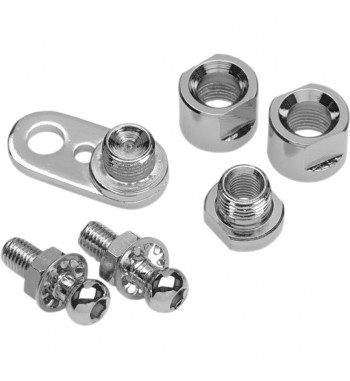 SUPPORTI GIREVOLI CROMATI SU MANUBRIO PER FRECCE HARLEY DAVIDSON