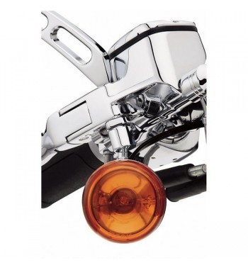 SUPPORTI GIREVOLI CROMATI SU MANUBRIO PER FRECCE HARLEY DAVIDSON