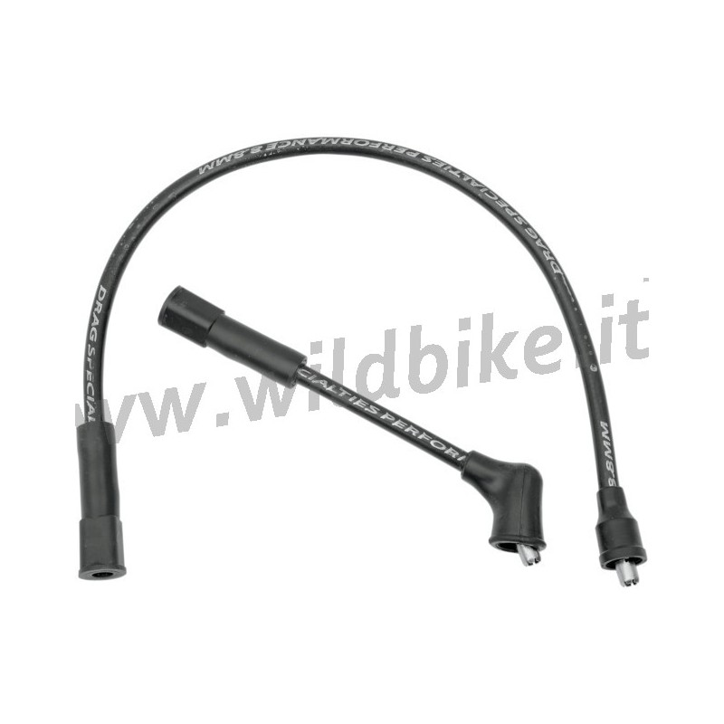 ZÜNDKERZE SCHALTSEILE 8,8 MM SET SCHWARZEN HARLEY DAVIDSON XL SPORTSTER 1986-2003