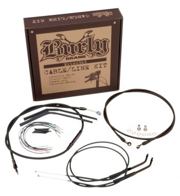 KIT COMPLETO CAVI ESTESI MANUBRIO 14"  HARLEY FXD DYNA '07-'10