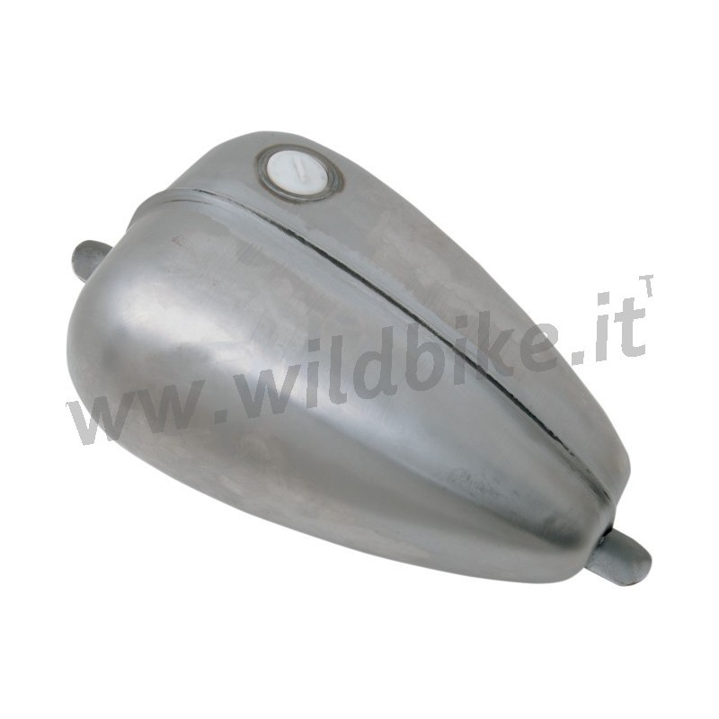 SERBATOIO MOD.MUSTANG RIBBED SING.TAPPO MOTO CUSTOM E HARLEY