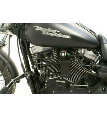 TROMBE BITONALI NERE PER HARLEY DAVIDSON SPORTSTER E BIG TWIN