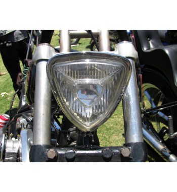 FARO CENTRALE REPLICA ARIA TRIANGOLO MOTO CUSTOM E HARLEY