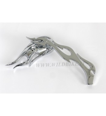 SPECCHIETTI A FIAMMA  MOD. 3-D PER HARLEY SPORTSTER E  MOTO CUSTOM