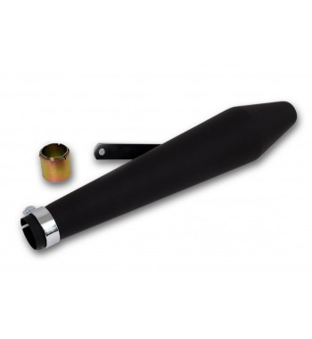 MARMITTA TERMINALE DI SCARICO CAFE RACER NERO OPACO PER MOTO