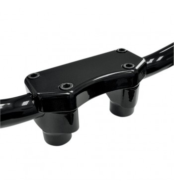 RISER COMPLETO KIT ALZAMANUBRIO SMOOTH NERO PER HARLEY DAVIDSON