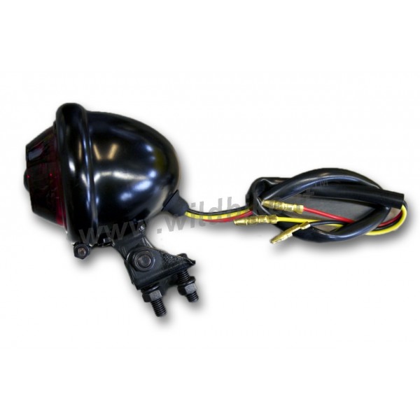 FEU ARRIERE LED MINI BATES OLD SCHOOL POUR MOTOS CUSTOM ET HARLEY