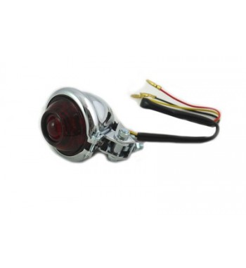 CUSTOM TAIL LIGHT CHROME BULLET LED MINI CUSTOM BIKE AND HARLEY