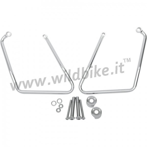 TELAI DI SUPPORTO BORSE DRAG CROMATI HARLEY DAVIDSON XL SPORTSTER 2004-2021