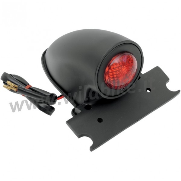 TAILLIGHT BLACK SPARTO APPROVED E11 FOR CUSTOM MOTORCYCLE AND HARLEY