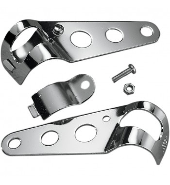 CÔTÉ LATERALE MONTAGE FOURCHE 30-40 MM PHARE CUSTOM MOTO ET HARLEY DAVIDSON