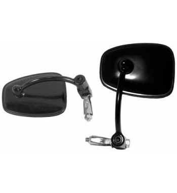 MIROIR NAPOLEON NOIR À POIGNÉES MOTO CAFE RACER