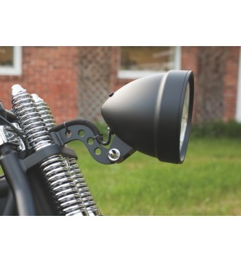 HEADLIGHT BLACK DRAG 145 MM FROM CUSTOM BIKE and HARLEY