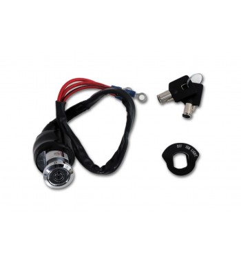 BLOCK SWITCH IGNITION KEY 3 POSITION FOR MOTORCYCLE AND HARLEY DAVIDSON