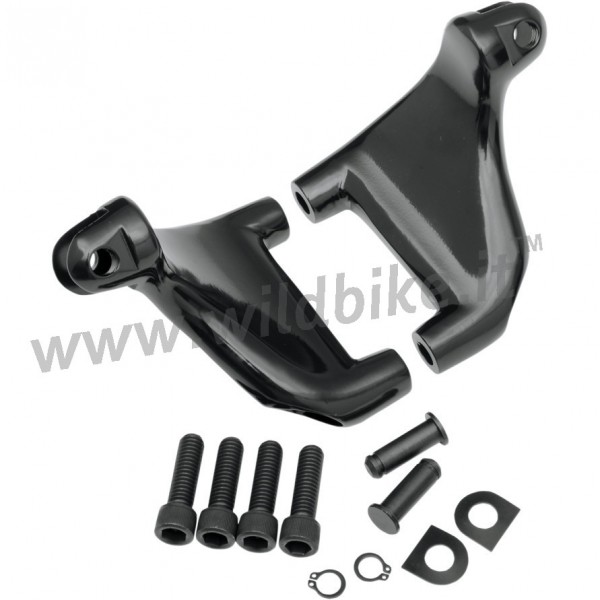 ATTACCHI NERI PER PEDANE PASSEGGERO HARLEY DAVIDSON XL SPORTSTER '04-13