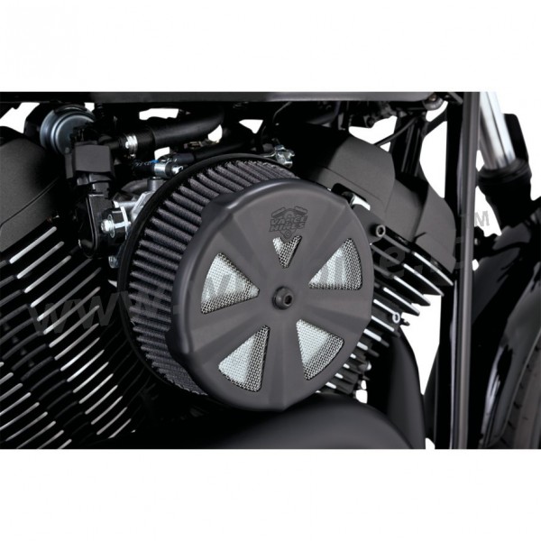 INSERTO COPERCHIO SKULLCAP NERO PER FILTRO ARIA VANCE & HINES VO2 NAKED