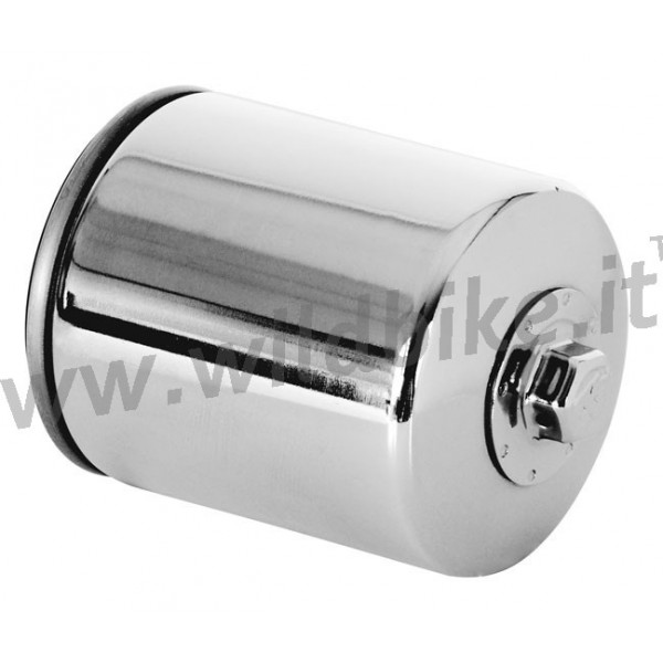 FILTRO OLIO K&N KN-171C CROMATO PER HARLEY DAVIDSON BIG TWIN DYNA SOFTAIL