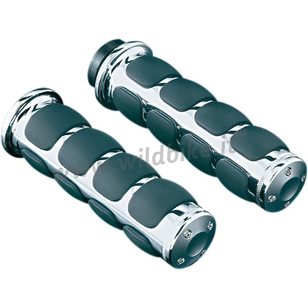 CHROME KURYAKYN poignées ISO pour 22 MM universel POUR MOTO