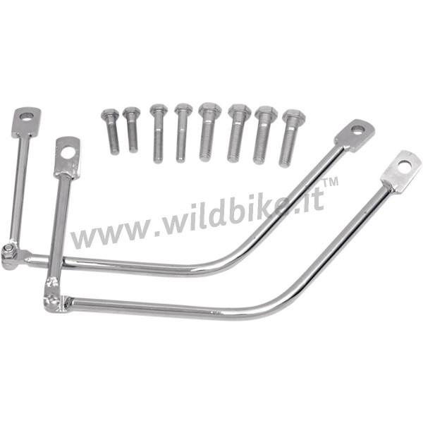 UNIVERSAL SADDLEBAGS SUPPORT CHROME FOR MOTORCYCLES