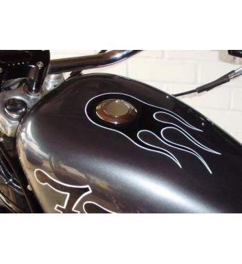 CHROME POP-UP GAS CAPS HARLEY DAVIDSON XL SPORTSTER 1996-2021