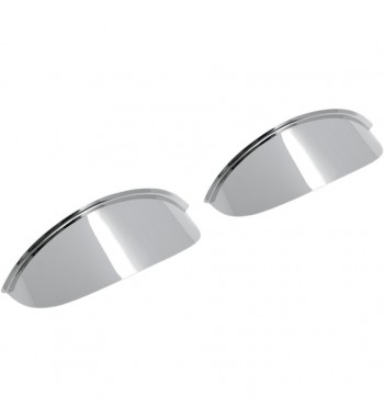 VISORS 4 1/2" CHROME FOR SPOTLIGHTS 110 MM MOTO CUSTOM AND HARLEY DAVIDSON