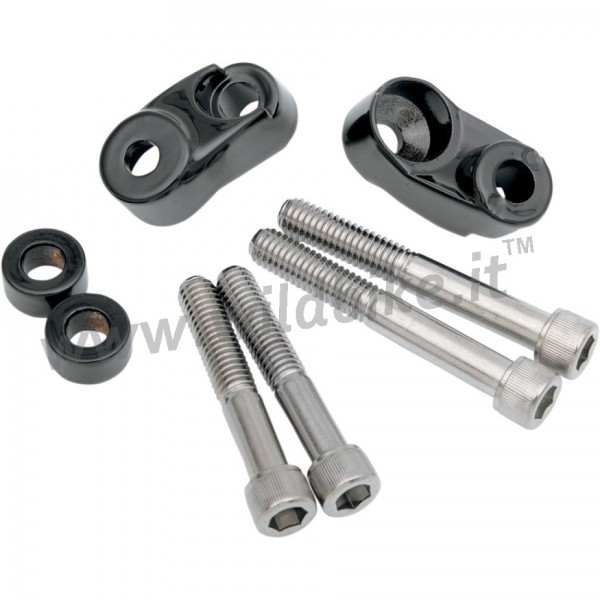 SUPPORTI ANTERIORI CORTI NERI FORCELLA PER  FRECCE HARLEY DAVIDSON