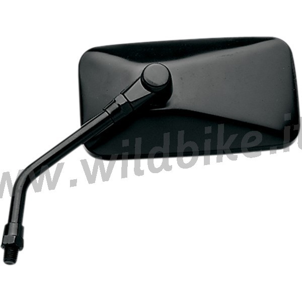 MIROIR RECTANGULAIRE CRUISER CLASSIQUE UNIVERSEL NOIR CUSTOM BIKE