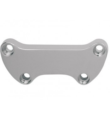 PLAQUE RISER CROME LISSE BRIDE POUR GUIDON DE HARLEY DAVIDSON
