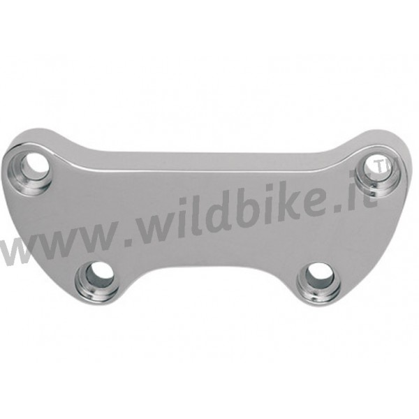 PLAQUE RISER CROME LISSE BRIDE POUR GUIDON DE HARLEY DAVIDSON