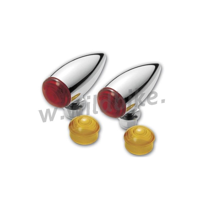 FRECCE BULLET BALL MILL CROMATE -LUCE ROSSA E ARANCIONE