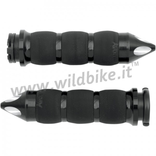 AVON LUFTKISSEN SCHWARZE SPIKE GRIFFE FÜR HARLEY DAVIDSON MOTORRAD