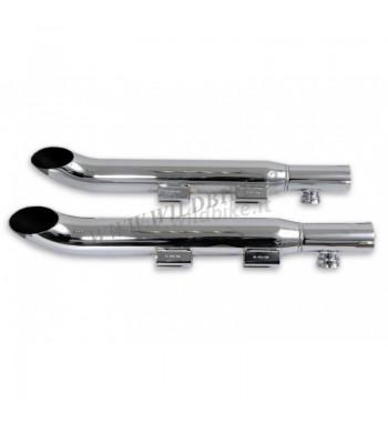 3 " TURN OUT MUFFLERS SLIP ON CHROME HARLEY DAVIDSON XL SPORTSTER 04-13